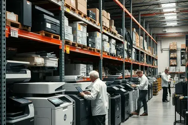 Printer Recyclers warehouse team